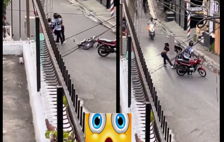 LA MUJER LO SORPRENDIÓ