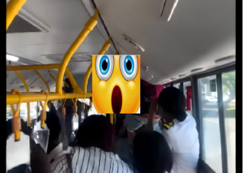 MOMENTO TENSO DENTRO DE AUTOBUS